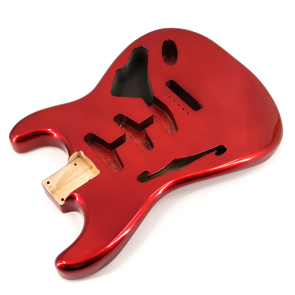 Alder Wood ST Electric Guitar Body in High Gloss Finished for SSS Electric Guitar Replacement Red