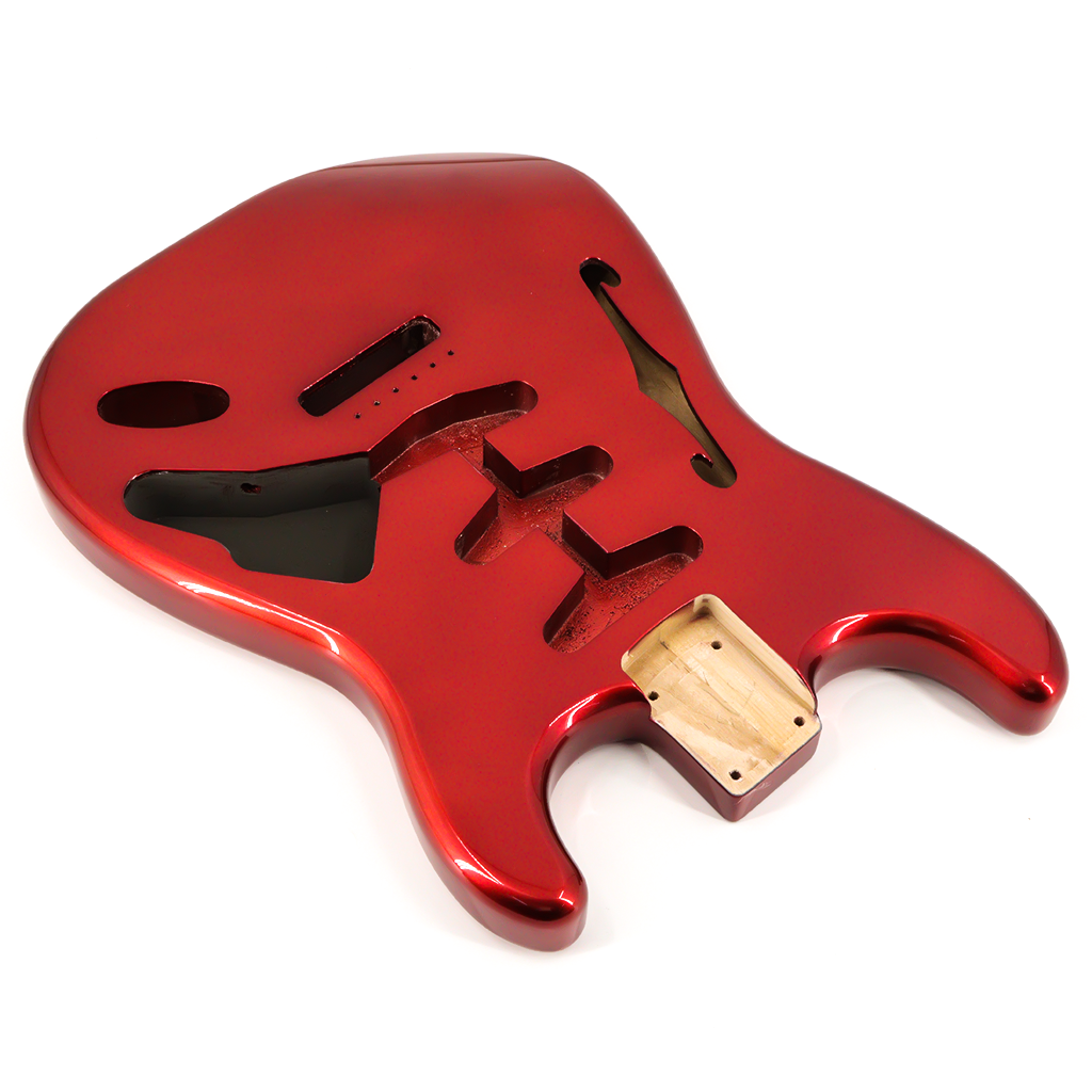 Alder Wood ST Electric Guitar Body in High Gloss Finished for SSS Electric Guitar Replacement Red