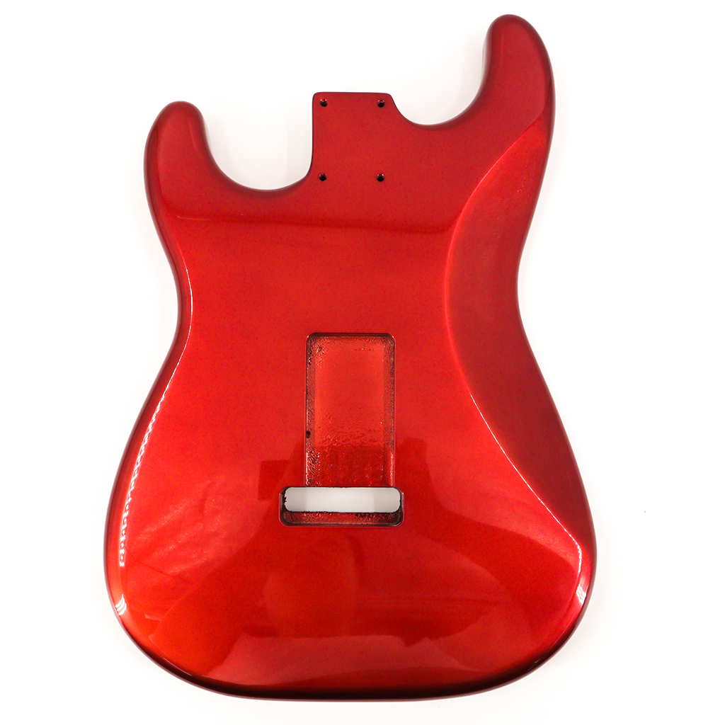 Alder Wood ST Electric Guitar Body in High Gloss Finished for SSS Electric Guitar Replacement Red