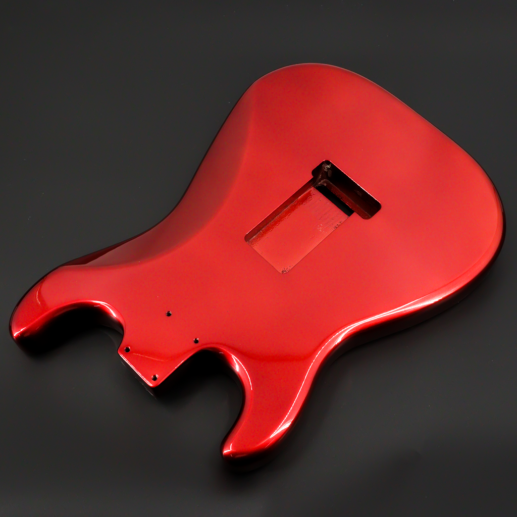 Alder Wood ST Electric Guitar Body in High Gloss Finished for SSS Electric Guitar Replacement Red