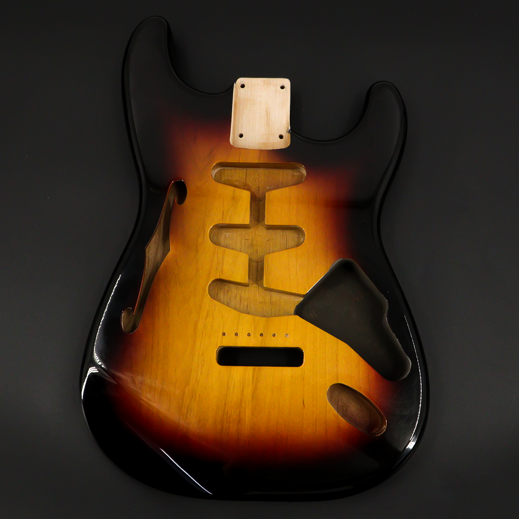 Alder Wood ST Electric Guitar Body in High Gloss Finished for SSS Electric Guitar Replacement