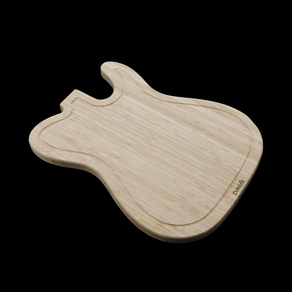 Bamboo Cutting Board Tray Guitar shape Pizza Peeling Cutting Board Cut Food Bread Fruit Vegetables