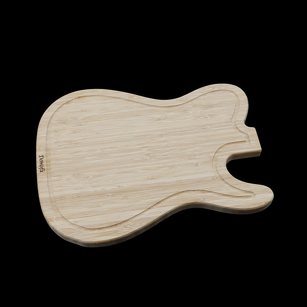 Bamboo Cutting Board Tray Guitar shape Pizza Peeling Cutting Board Cut Food Bread Fruit Vegetables