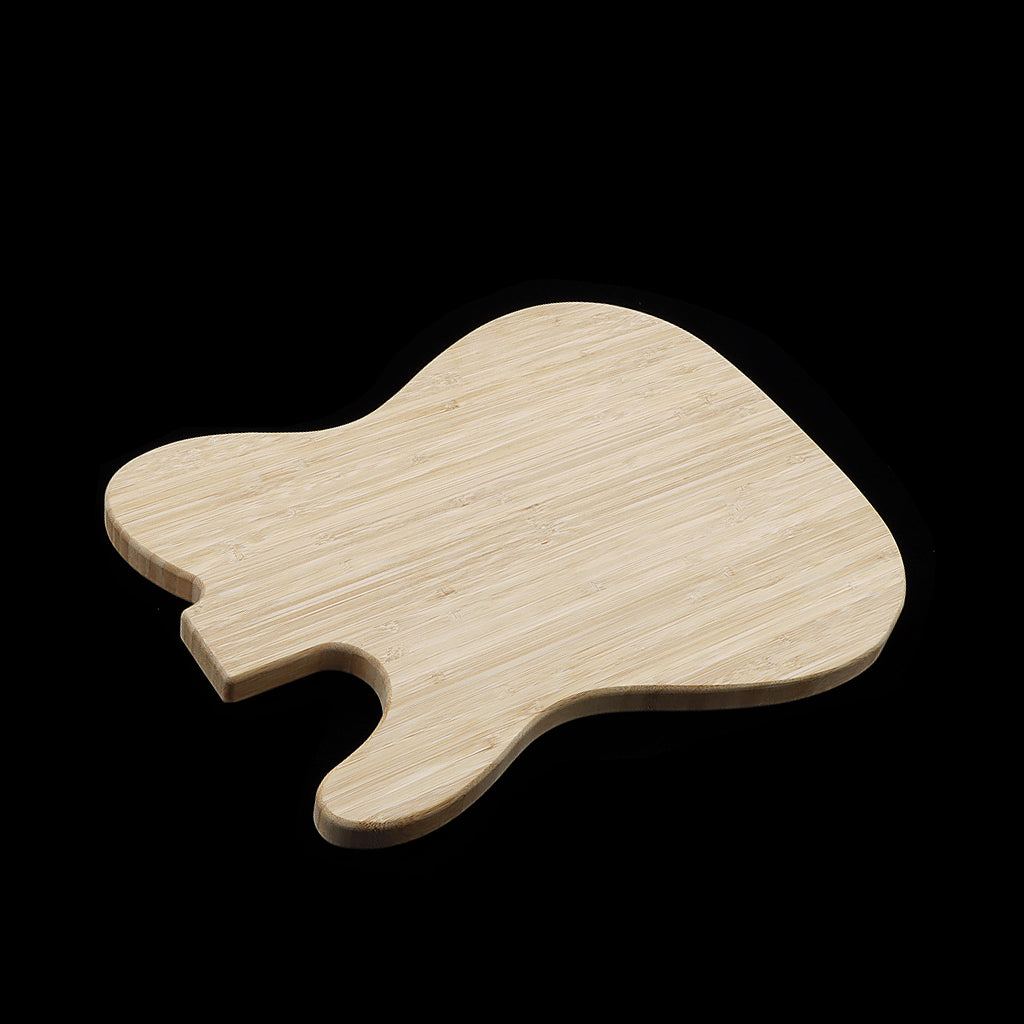 Bamboo Cutting Board Tray Guitar shape Pizza Peeling Cutting Board Cut Food Bread Fruit Vegetables