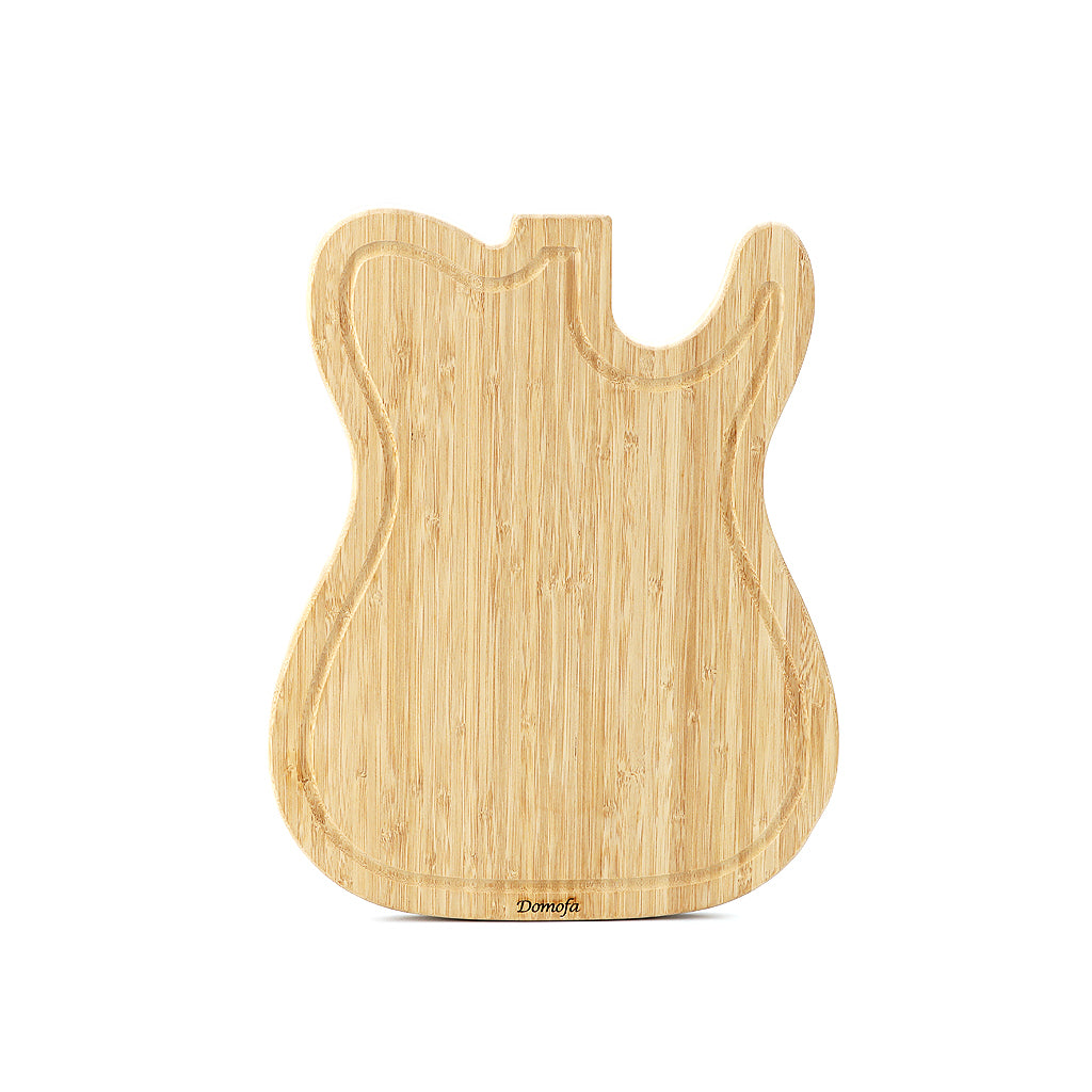 Bamboo Cutting Board Tray Guitar shape Pizza Peeling Cutting Board Cut Food Bread Fruit Vegetables