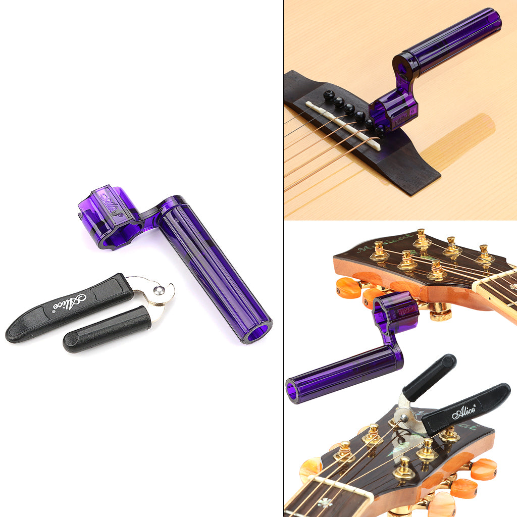 Multifunctional Strings Winder & Cutter Set Guitar Repairing Adjustment Tool for Bass Guitar Ukulele Violin