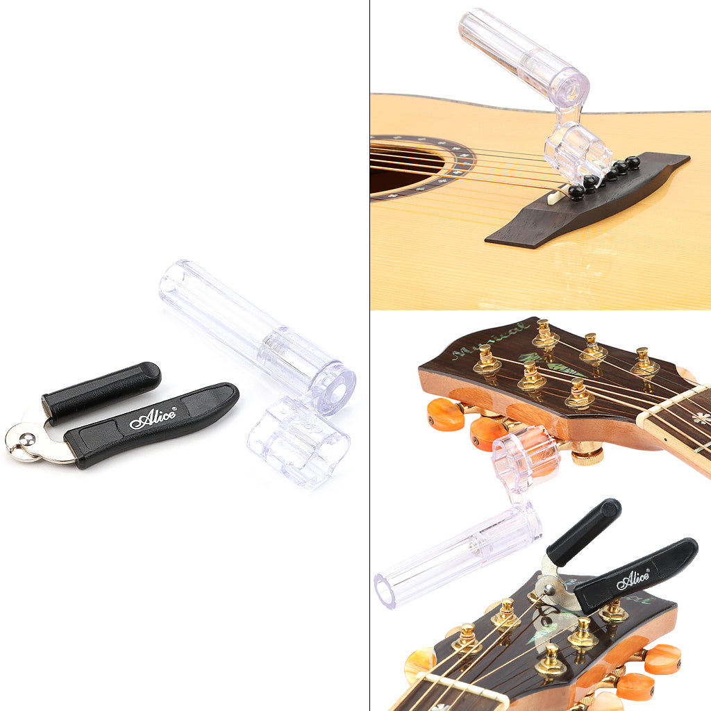 Multifunctional Strings Winder & Cutter Set Guitar Repairing Adjustment Tool for Bass Guitar Ukulele Violin