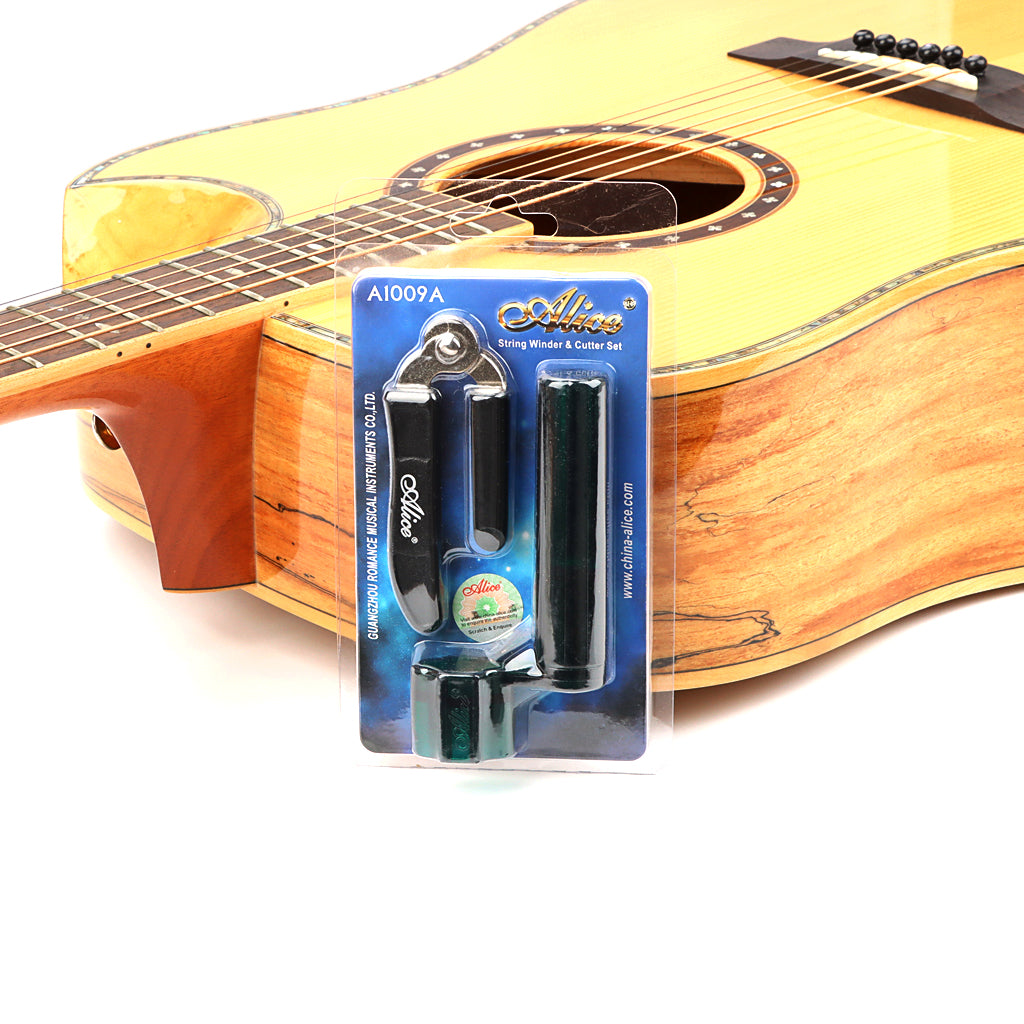 Multifunctional Strings Winder & Cutter Set Guitar Repairing Adjustment Tool for Bass Guitar Ukulele Violin