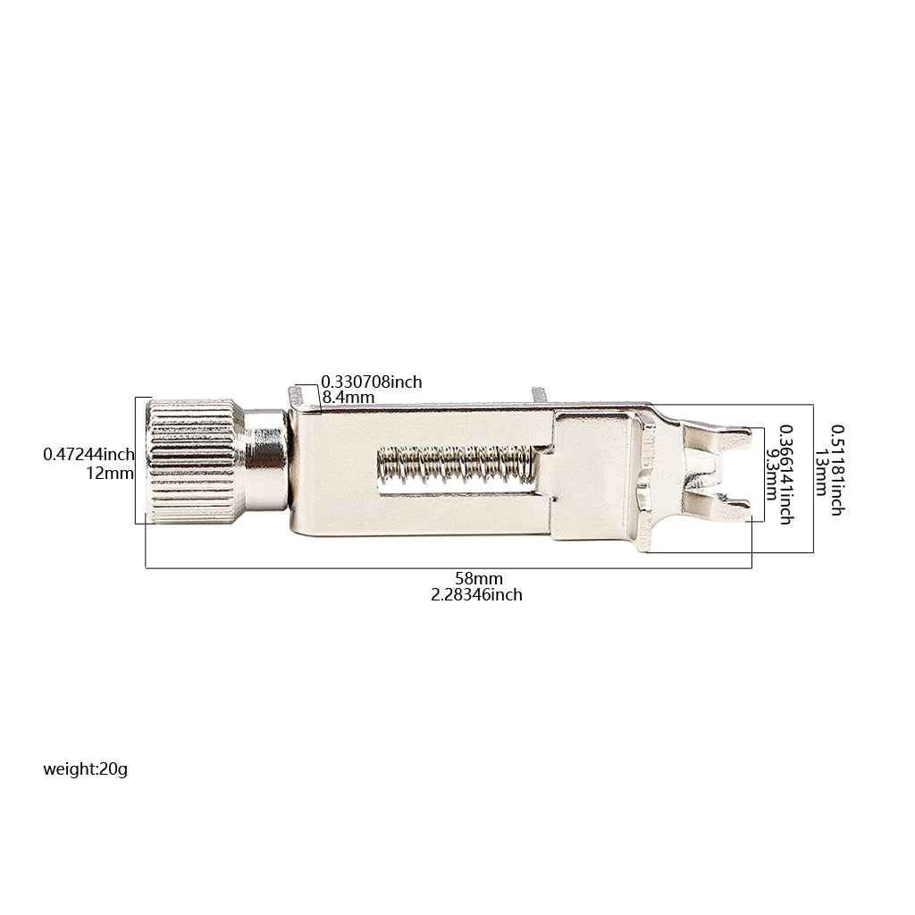 Tremolo System Intonation Tool for Tremolo Bridge Electric Guitar Silver