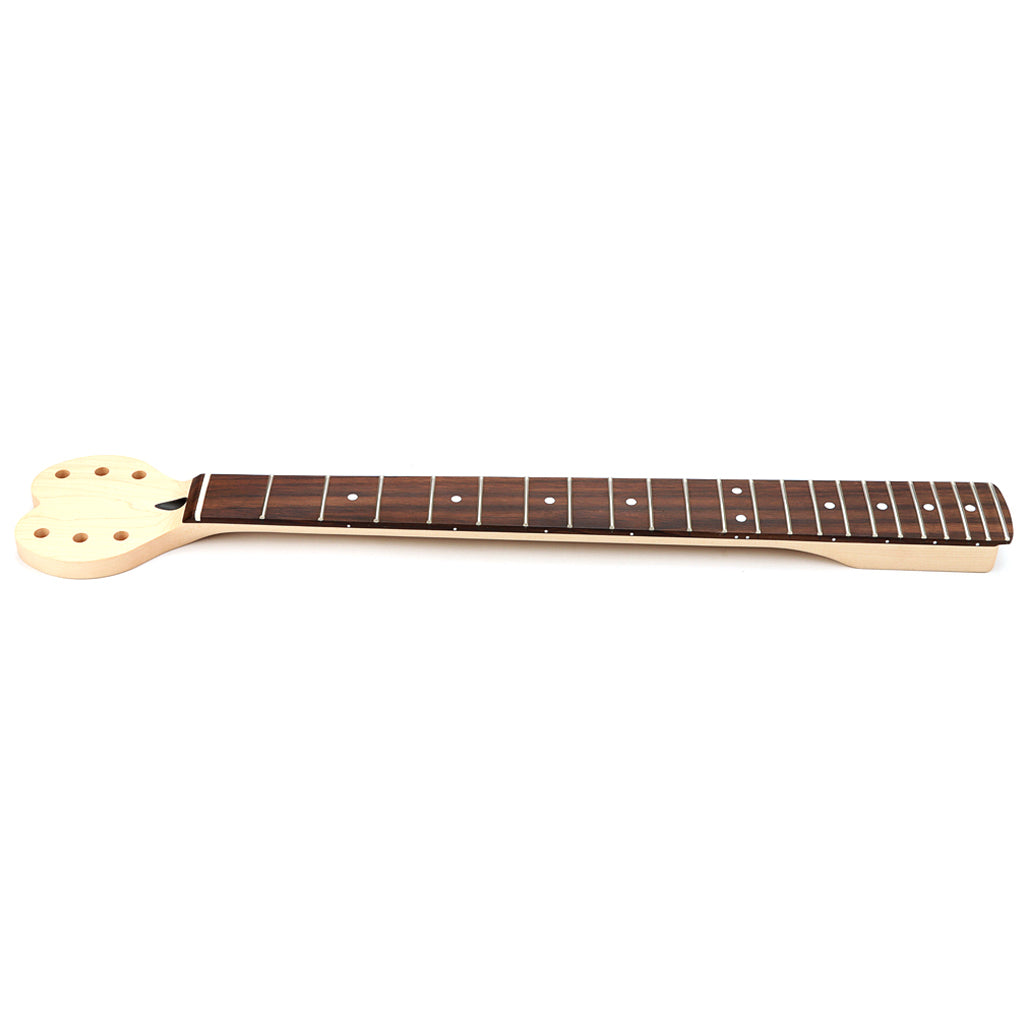 22 Frets Inlay Dots Electric Guitar Neck Heart-shaped headstock Maple Guitar Rosewood Fingerboard for Electric Guitar