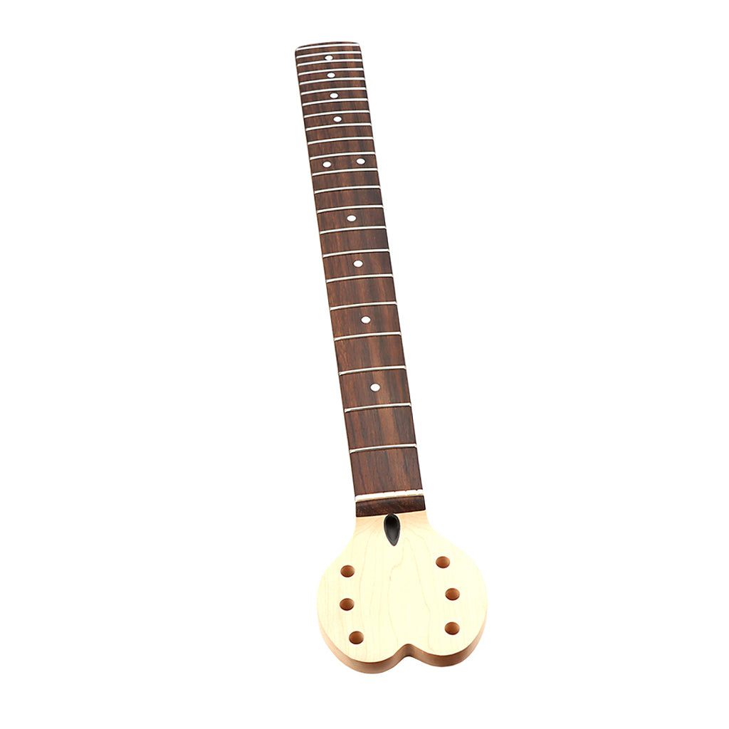 22 Frets Inlay Dots Electric Guitar Neck Heart-shaped headstock Maple Guitar Rosewood Fingerboard for Electric Guitar