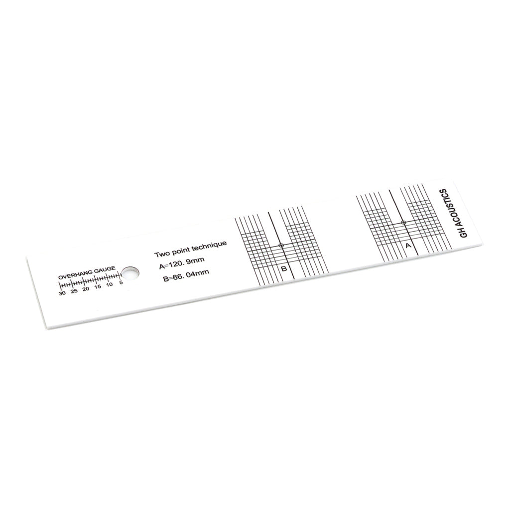 Turntable Phono Phonograph Cartridge Adjustment Ruler Calibration Gauge LP Stylus Alignment Protractor Tool