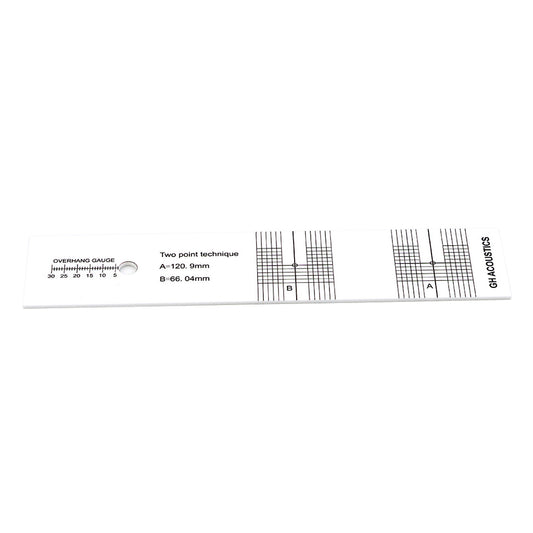 Turntable Phono Phonograph Cartridge Adjustment Ruler Calibration Gauge LP Stylus Alignment Protractor Tool