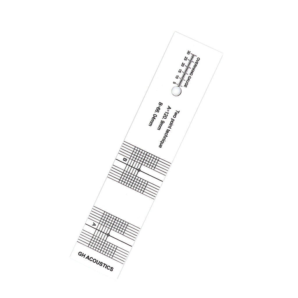 Turntable Phono Phonograph Cartridge Adjustment Ruler Calibration Gauge LP Stylus Alignment Protractor Tool