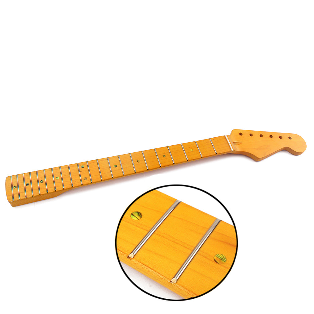 OGdni Guitar Accessories Electric Guitar Neck 21 Fret Maple Wood For ST Parts Replacement Surface