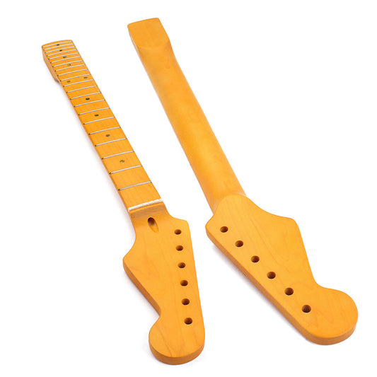 OGdni Guitar Accessories Electric Guitar Neck 21 Fret Maple Wood For ST Parts Replacement Surface