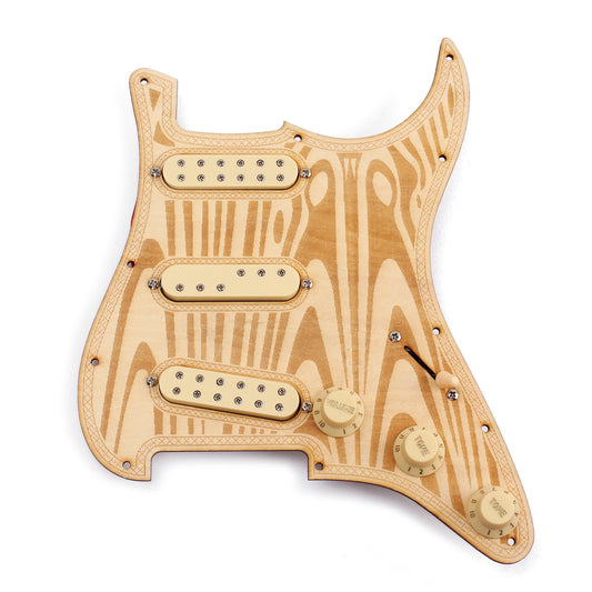 NUOLUX 3-ply Loaded Prewired Pickguard - Pearl White