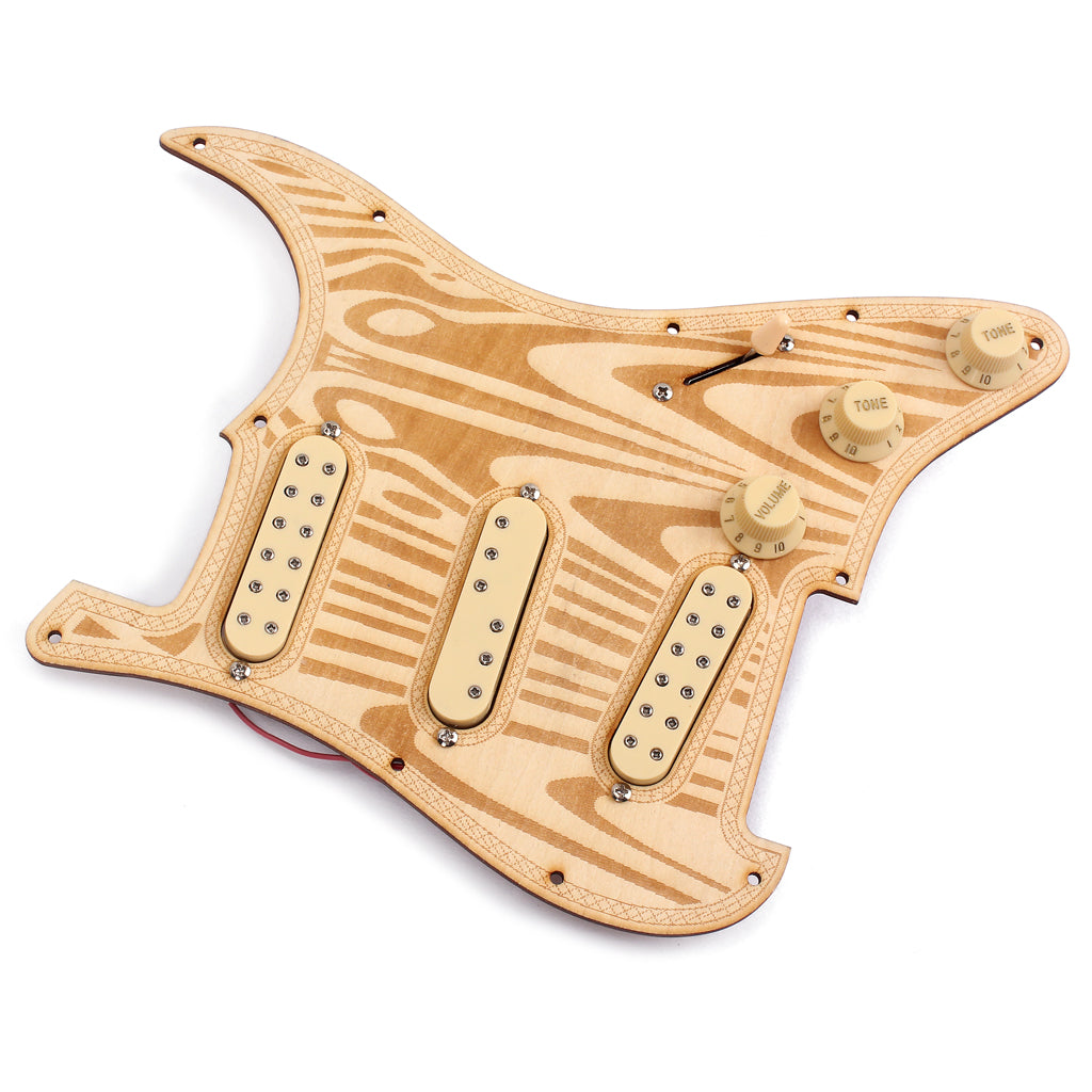 NUOLUX 3-ply Loaded Prewired Pickguard - Pearl White