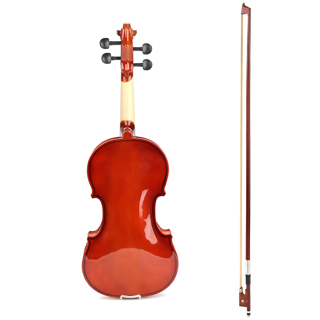 4/4 Full Size Basswood Violin With Bow Case and Rosin For Violin Beginner