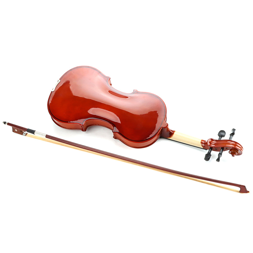 4/4 Full Size Basswood Violin With Bow Case and Rosin For Violin Beginner