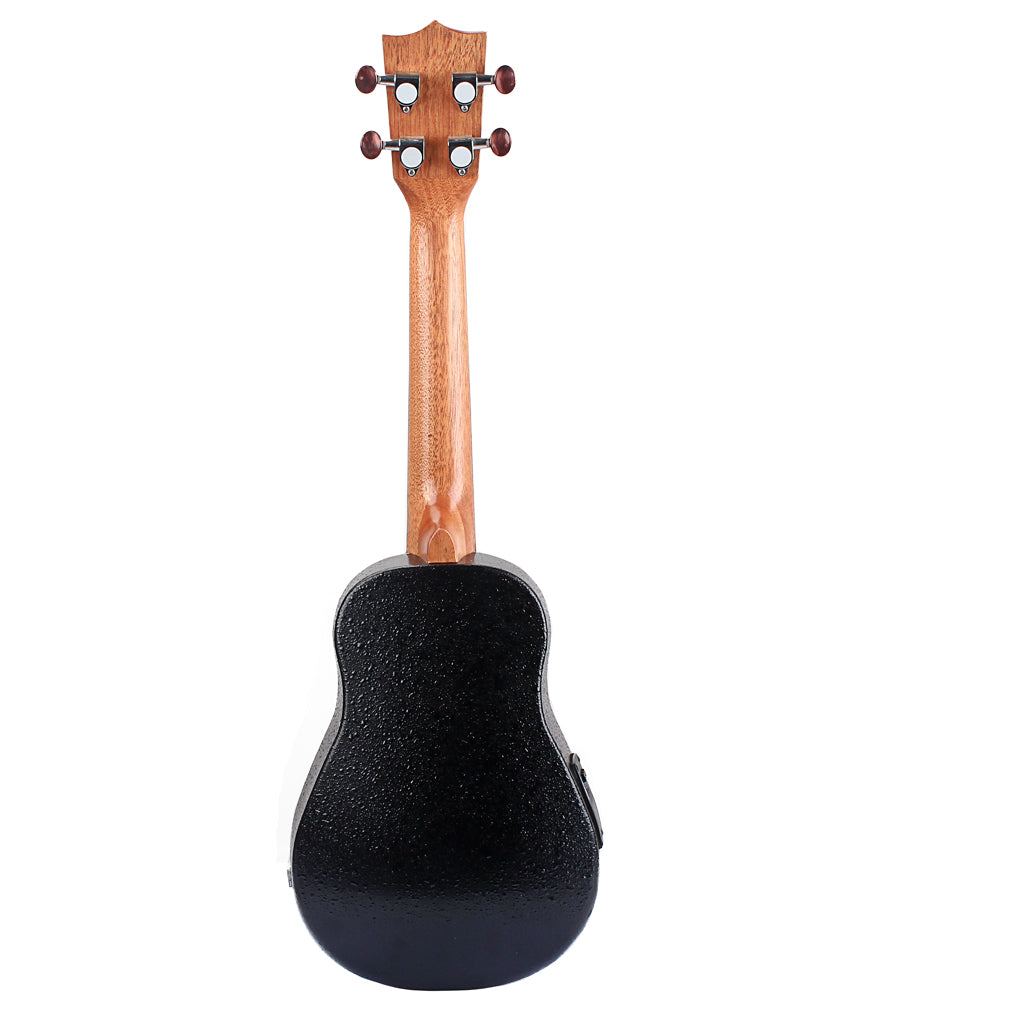 23 inch Compact Ukulele with Hawaiian Iische Spruce and Rosewood Ukulele  Built-in EQ Bracket