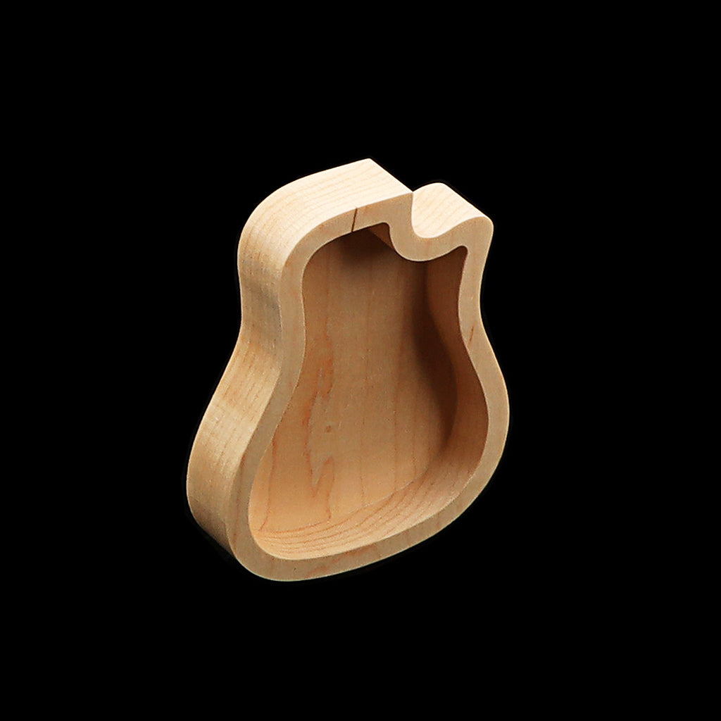 Guitar Wood Picks Box Guitar Shaped Guitar Pick Storage Plectrum Container for Guitar Standard Picks