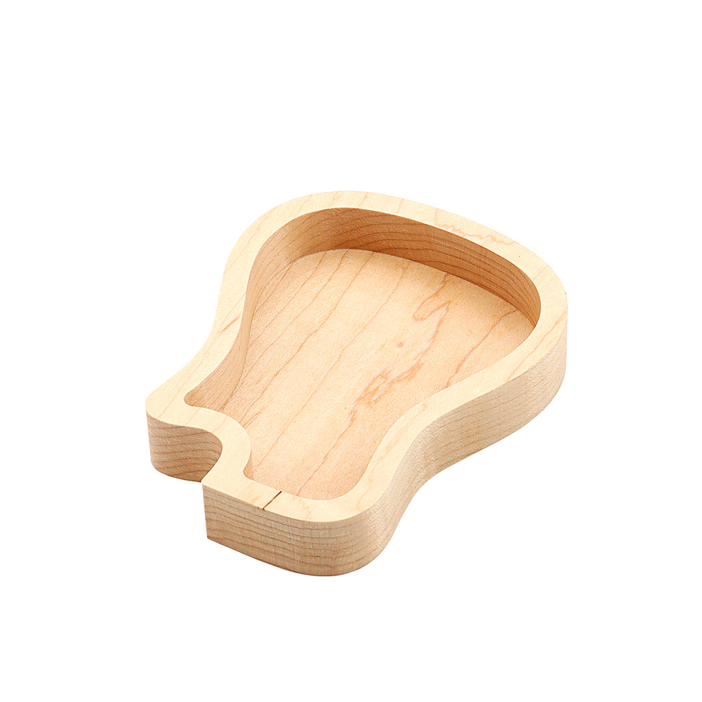 Guitar Wood Picks Box Guitar Shaped Guitar Pick Storage Plectrum Container for Guitar Standard Picks