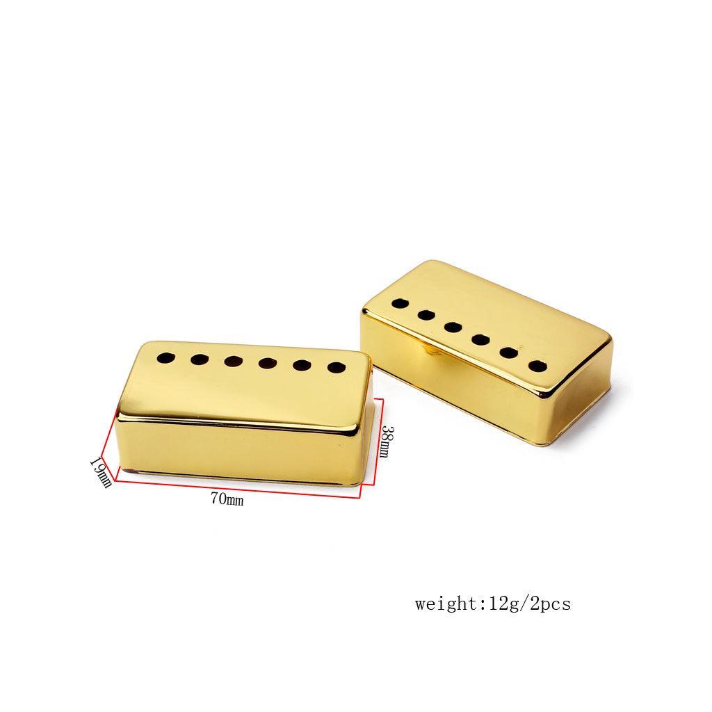 2pcs/set Metal Guitar Humbucker Pickup Cover 50 / 52mm for LP Guitar Gold