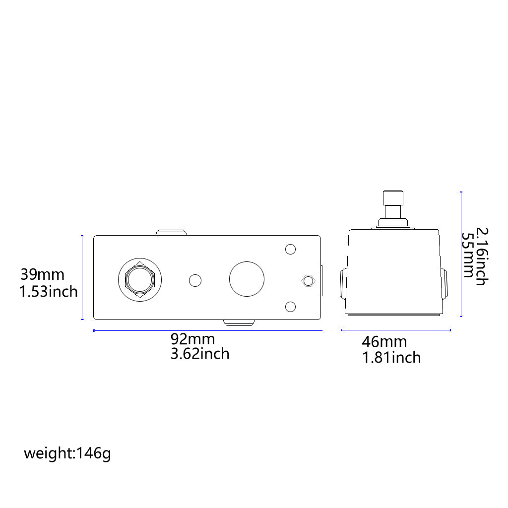 Mini Portable Guitar Effect Pedal Distortion Effect Pedal for Bass Guitar Accessories & Parts