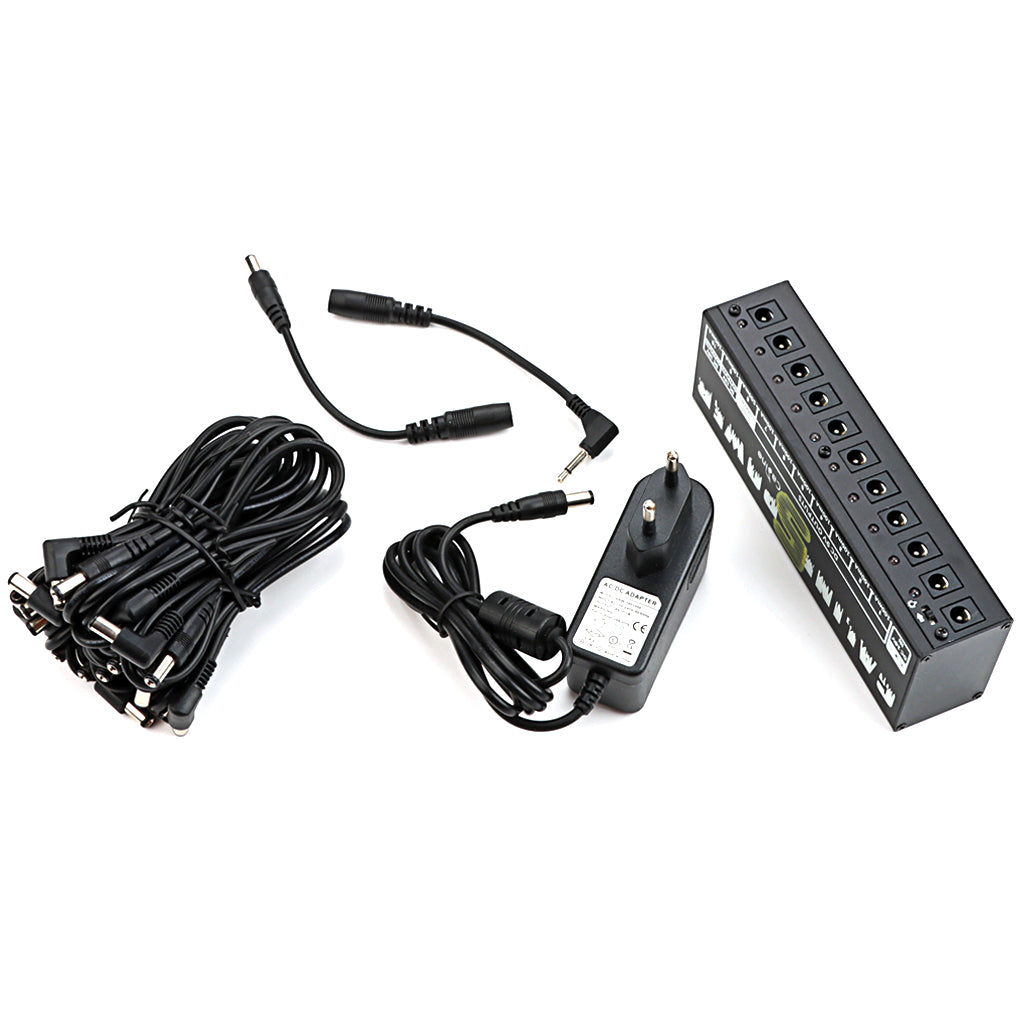 CP-05 Guitar Effect Pedals Power Supply with 10 Independent DC 9V/12V/18V Outputs