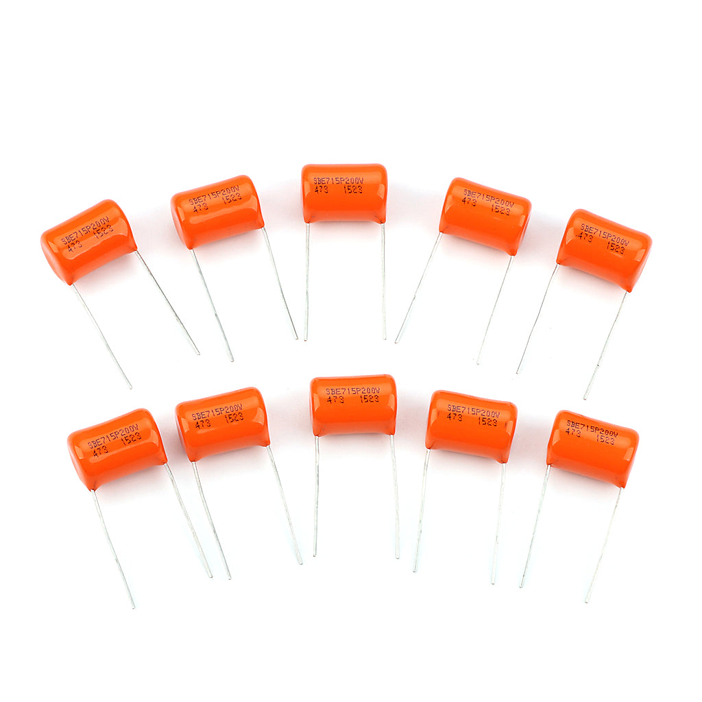 10Pcs 200v Orange Drop Guitar Tone Capacitors 715P .047uf