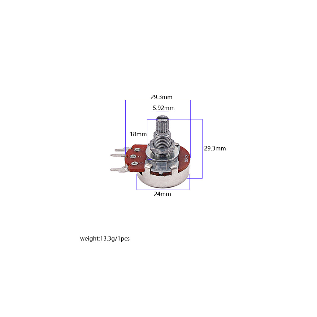 High Quality Dual deck B250K-ohm control pot Blend/Balance Pickups Potentiometer