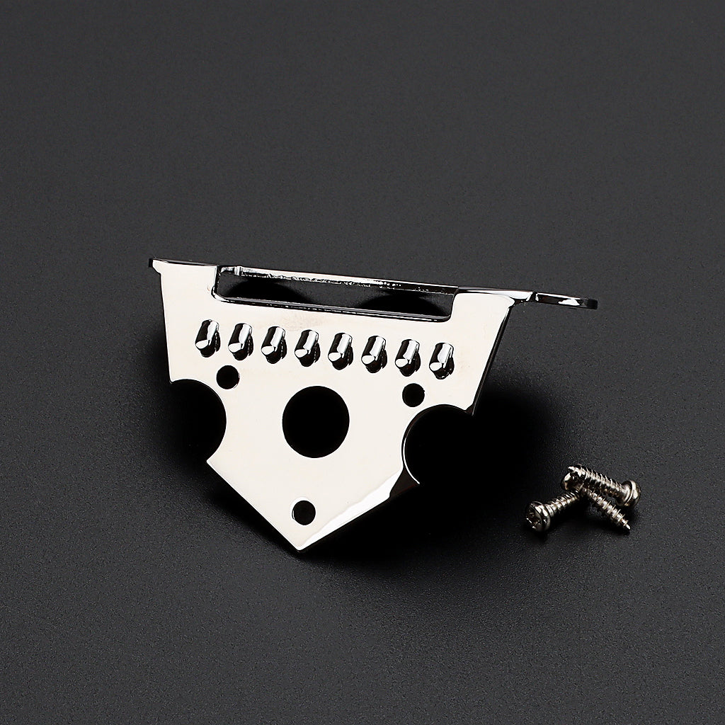 Mandolin Tailpiece Metal Triangle Tailpiece for 8 String Mandolin Silver