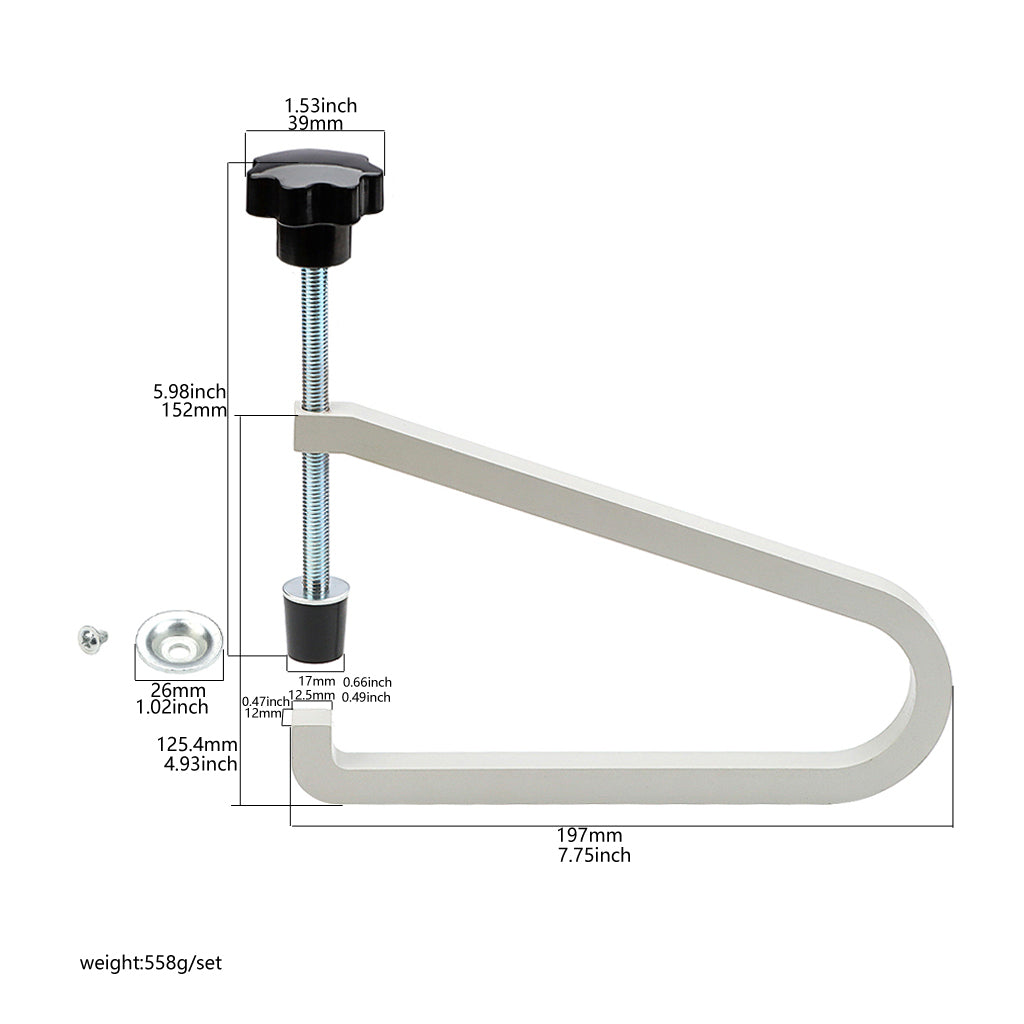 Guitar Bridge Clamp Cast Steel U-shaped Clamp Repair Tool for Classical Guitar Parts