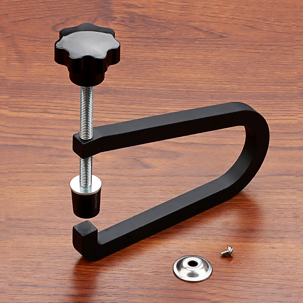 Guitar Bridge Clamp Cast Steel U-shaped Clamp Repair Tool for Folk Acoustic Guitar Parts Black