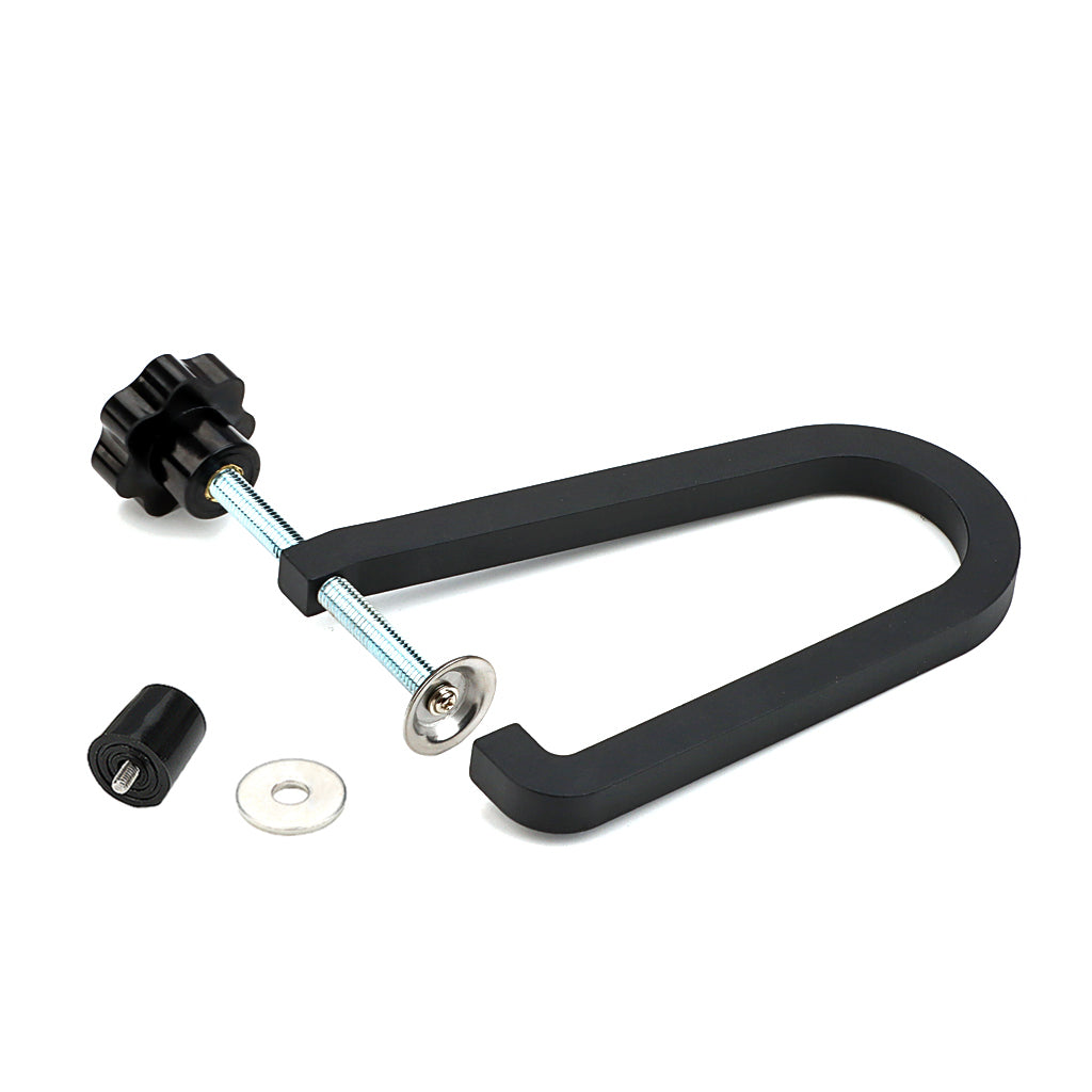 Guitar Bridge Clamp Cast Steel U-shaped Clamp Repair Tool for Folk Acoustic Guitar Parts Black