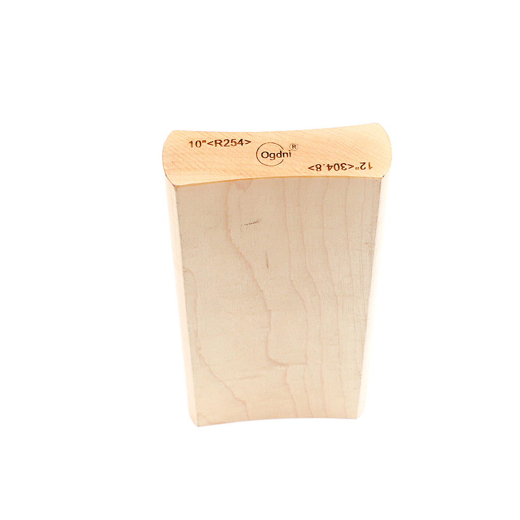 Wood Radius Sanding Block Luthier Tool for Guitar Bass Fret Leveling Dual purpose 10R &12R