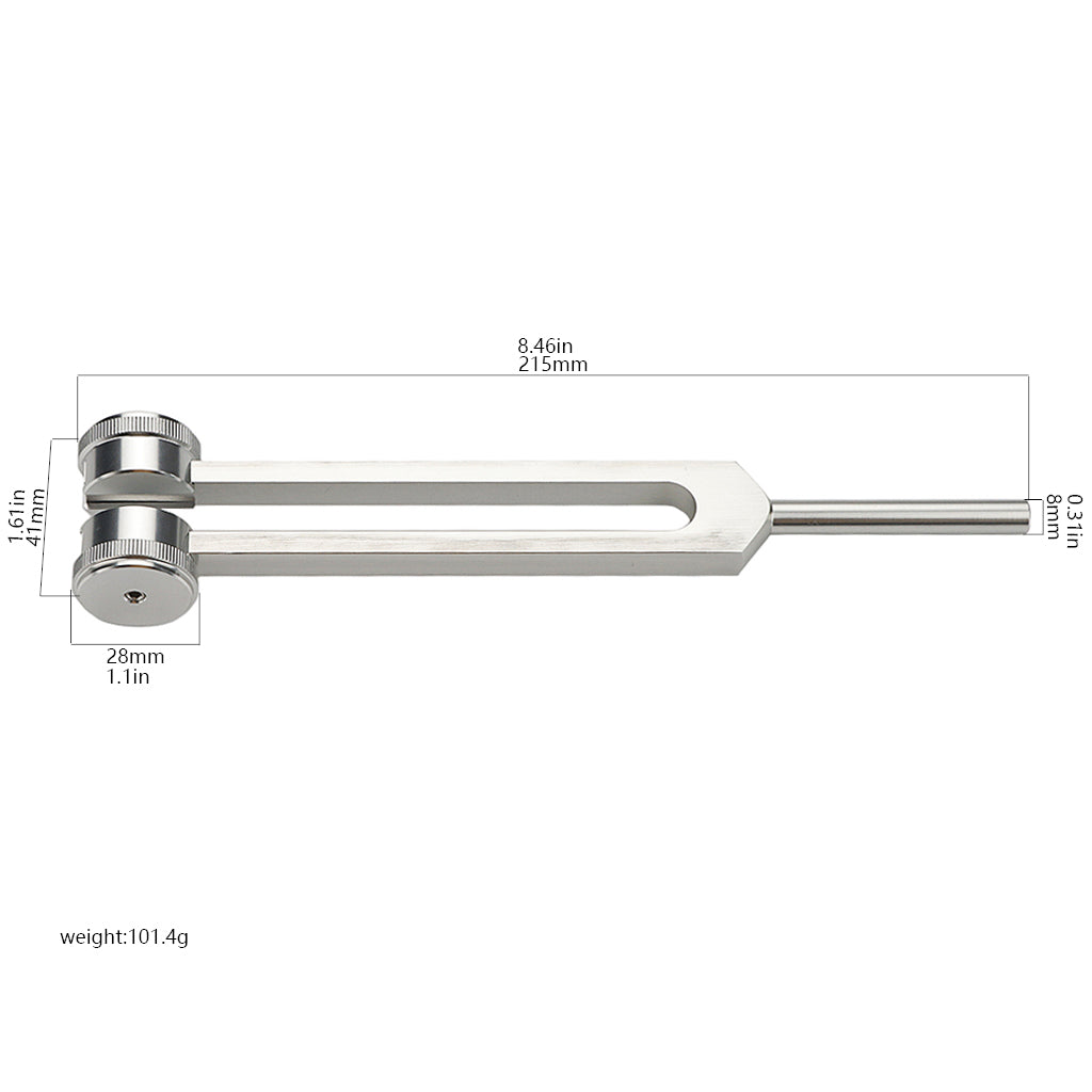 128 Hz Tuning Fork Set Weighted Bio-Acoustic Tuning Fork for Healing Chakra, Sound Therapy, Reliever Stress Tool Set
