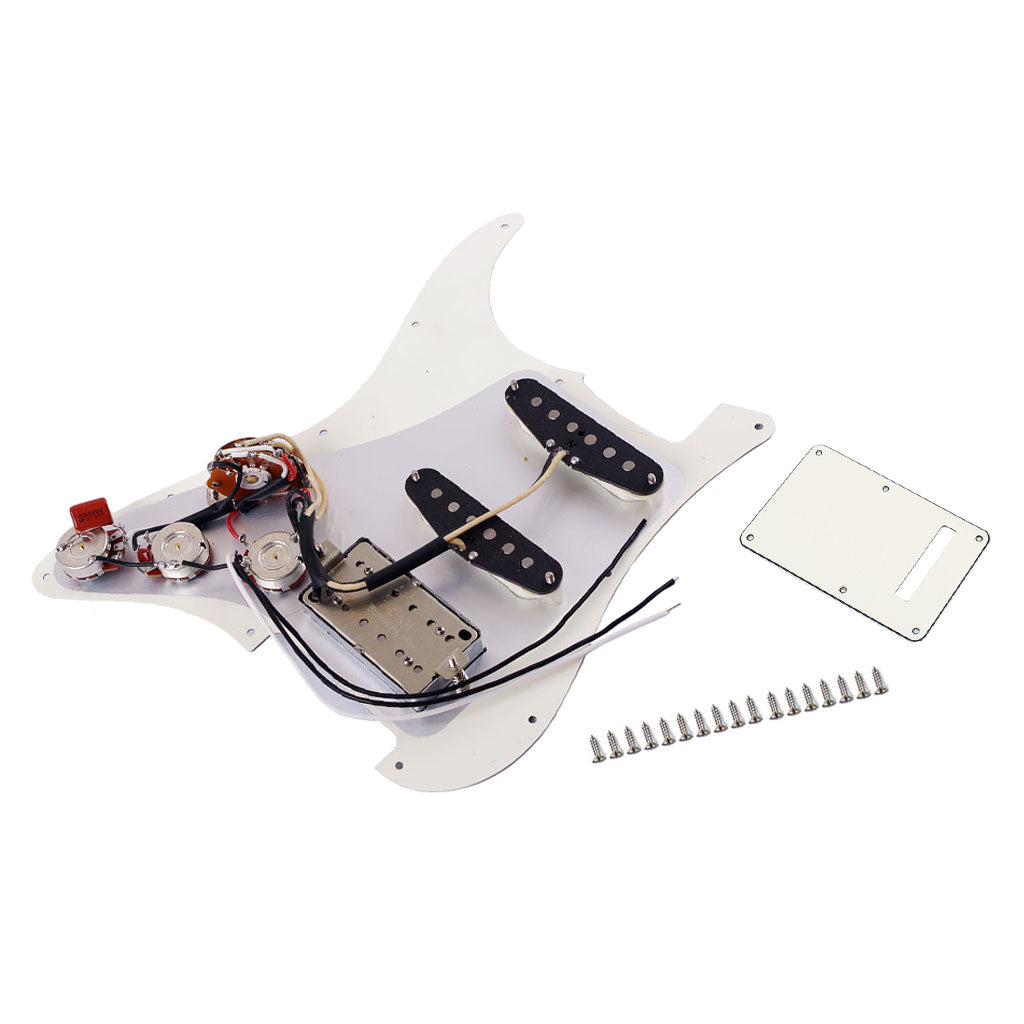 SSH Prewired Loaded Strat Guitar Pickguard Set Multifunction Switch Alnico 5 Pickups Humbucker Pickups for Fender Guitar