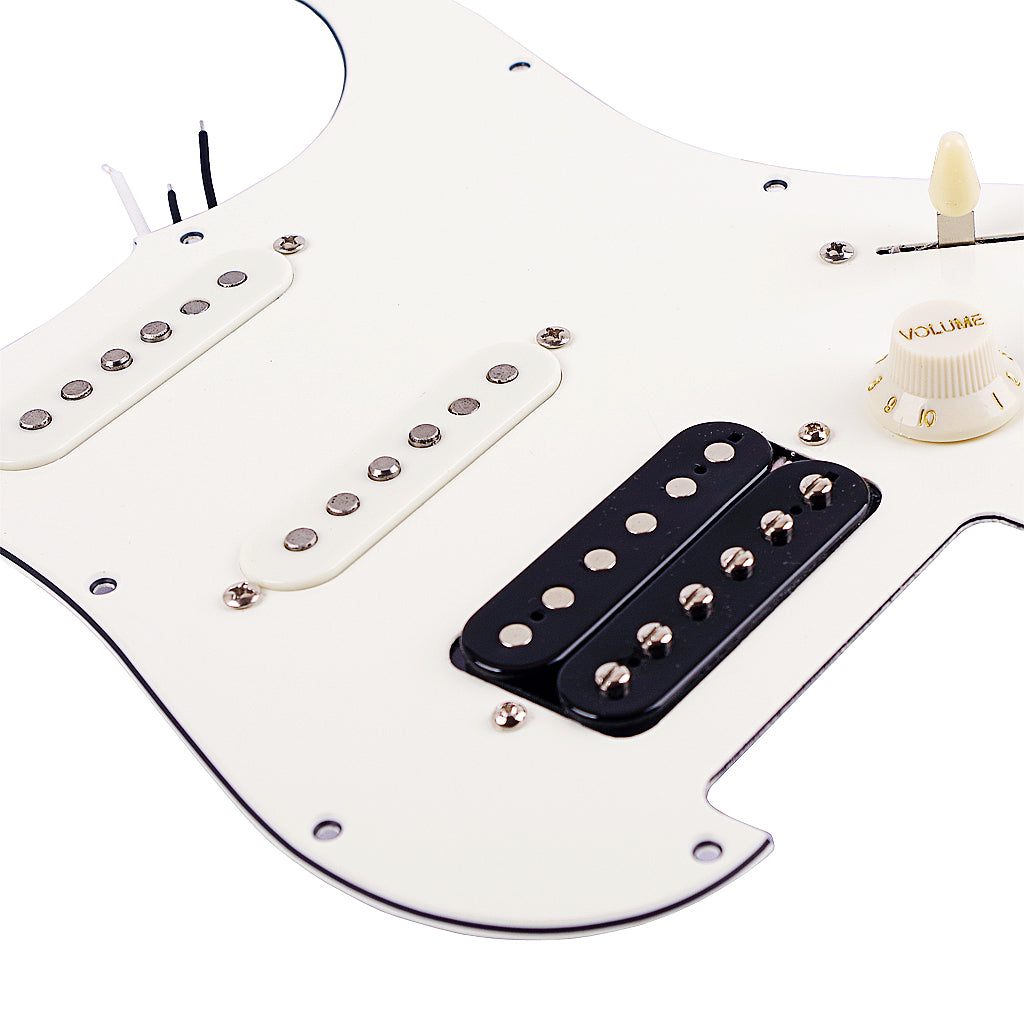 Loaded Prewired Pickguard Set SSH Alnico Dual Rail Humbucker for Fender Strat ST Electric Guitar Replacement