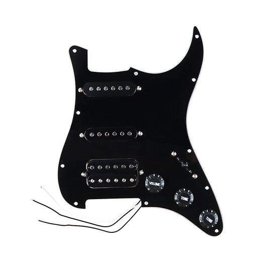 SSH Loaded Prewired Guitar Strat Pickguard Humbucker Pickups Set for Fender Stratocaster Electric Guitar