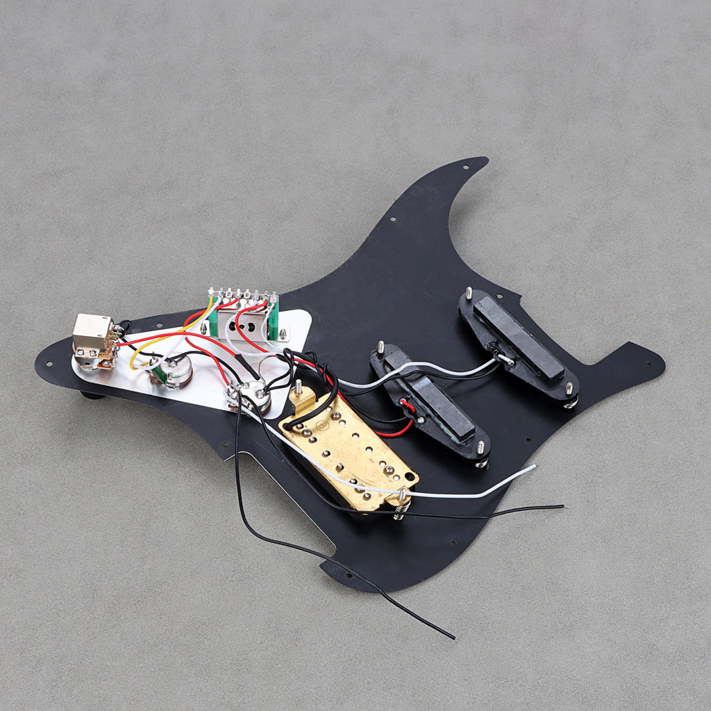 SSH Loaded Prewired Guitar Strat Pickguard Humbucker Pickups Set for Fender Stratocaster Electric Guitar