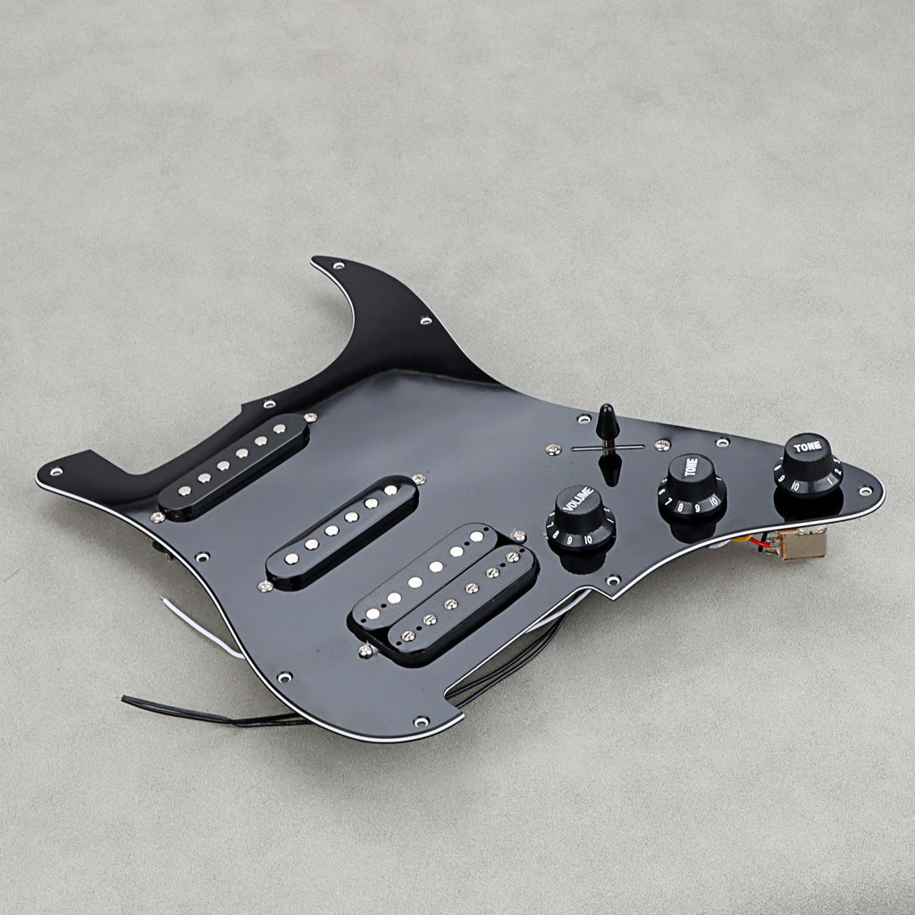 SSH Loaded Prewired Guitar Strat Pickguard Humbucker Pickups Set for Fender Stratocaster Electric Guitar