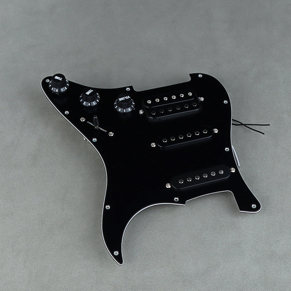 SSH Loaded Prewired Guitar Strat Pickguard Humbucker Pickups Set for Fender Stratocaster Electric Guitar