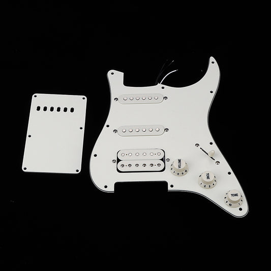 SSH Loaded Prewired Electric Guitar Pickguard Set Pickups for FD ST Style Electric Guitar Silver