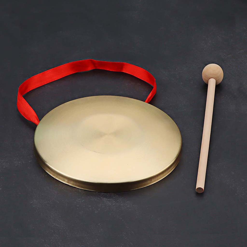 1 Set Practical Hand Gong Gong Percussion Instrument for School Festival Party