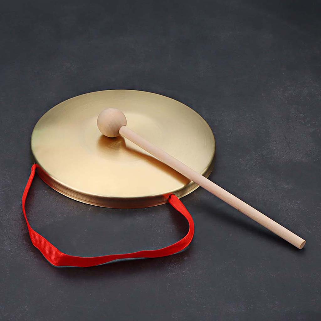 1 Set Practical Hand Gong Gong Percussion Instrument for School Festival Party