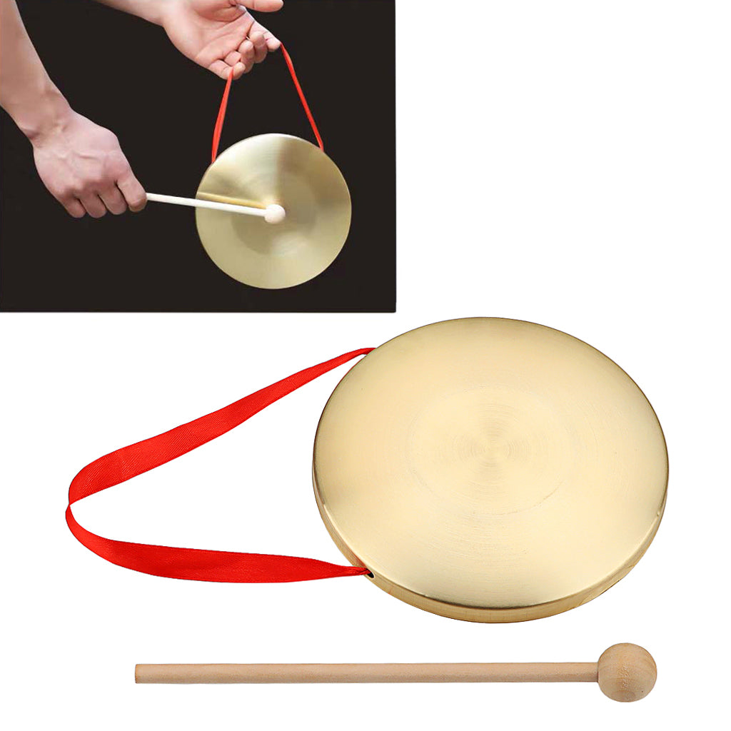 1 Set Practical Hand Gong Gong Percussion Instrument for School Festival Party