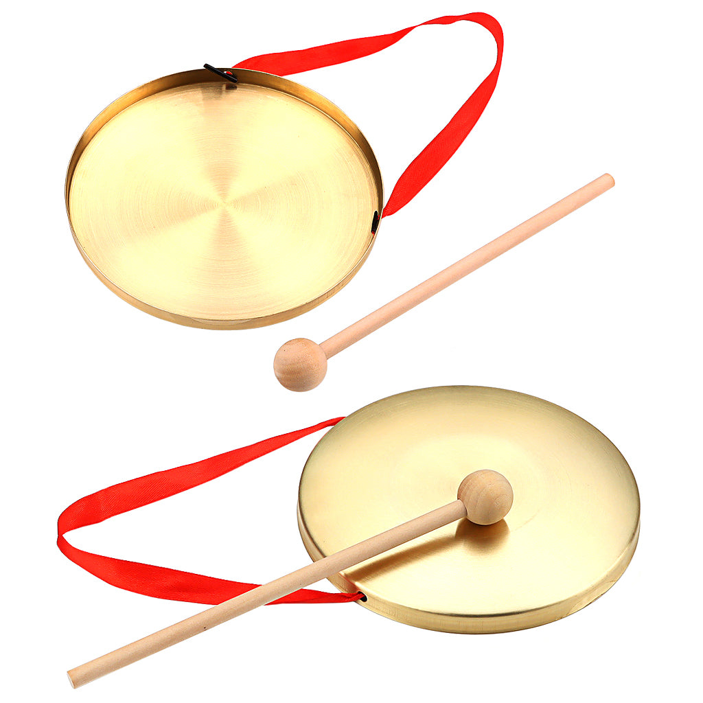 1 Set Practical Hand Gong Gong Percussion Instrument for School Festival Party