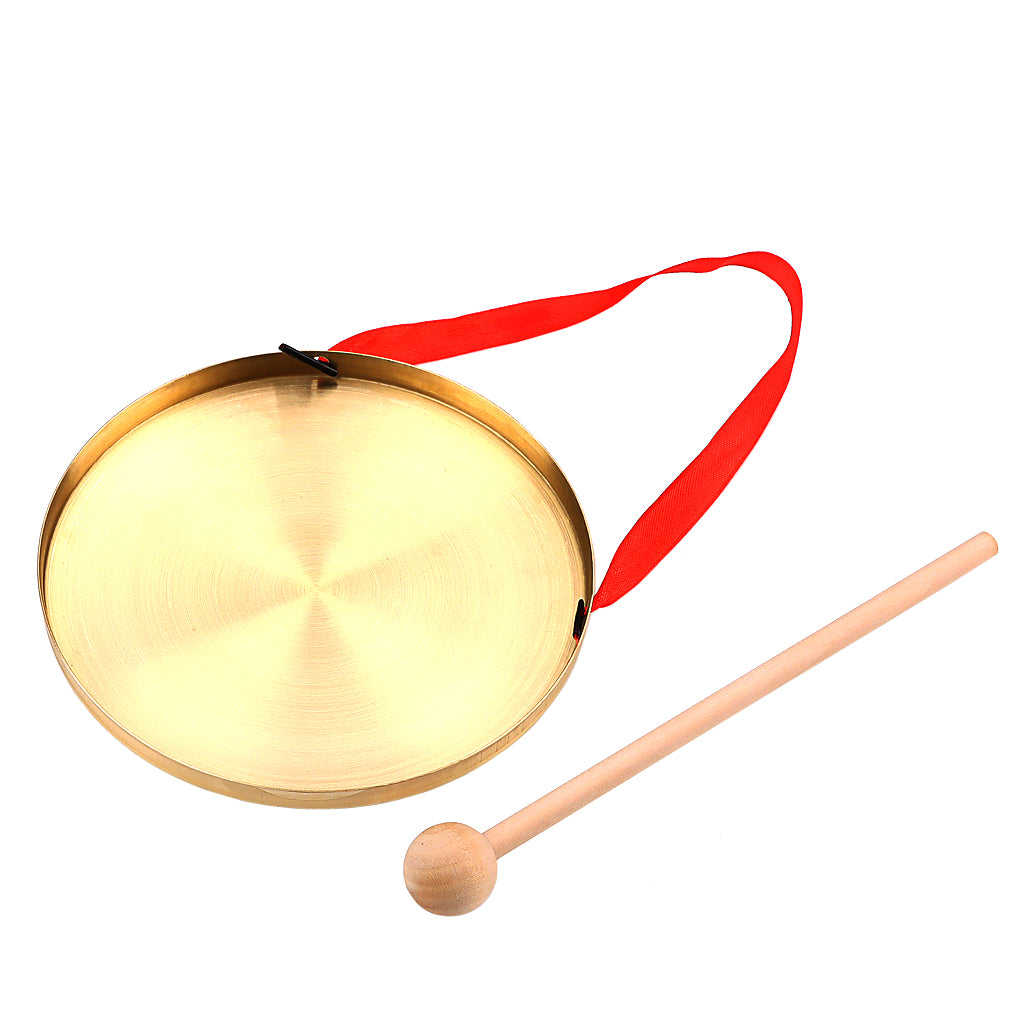 1 Set Practical Hand Gong Gong Percussion Instrument for School Festival Party